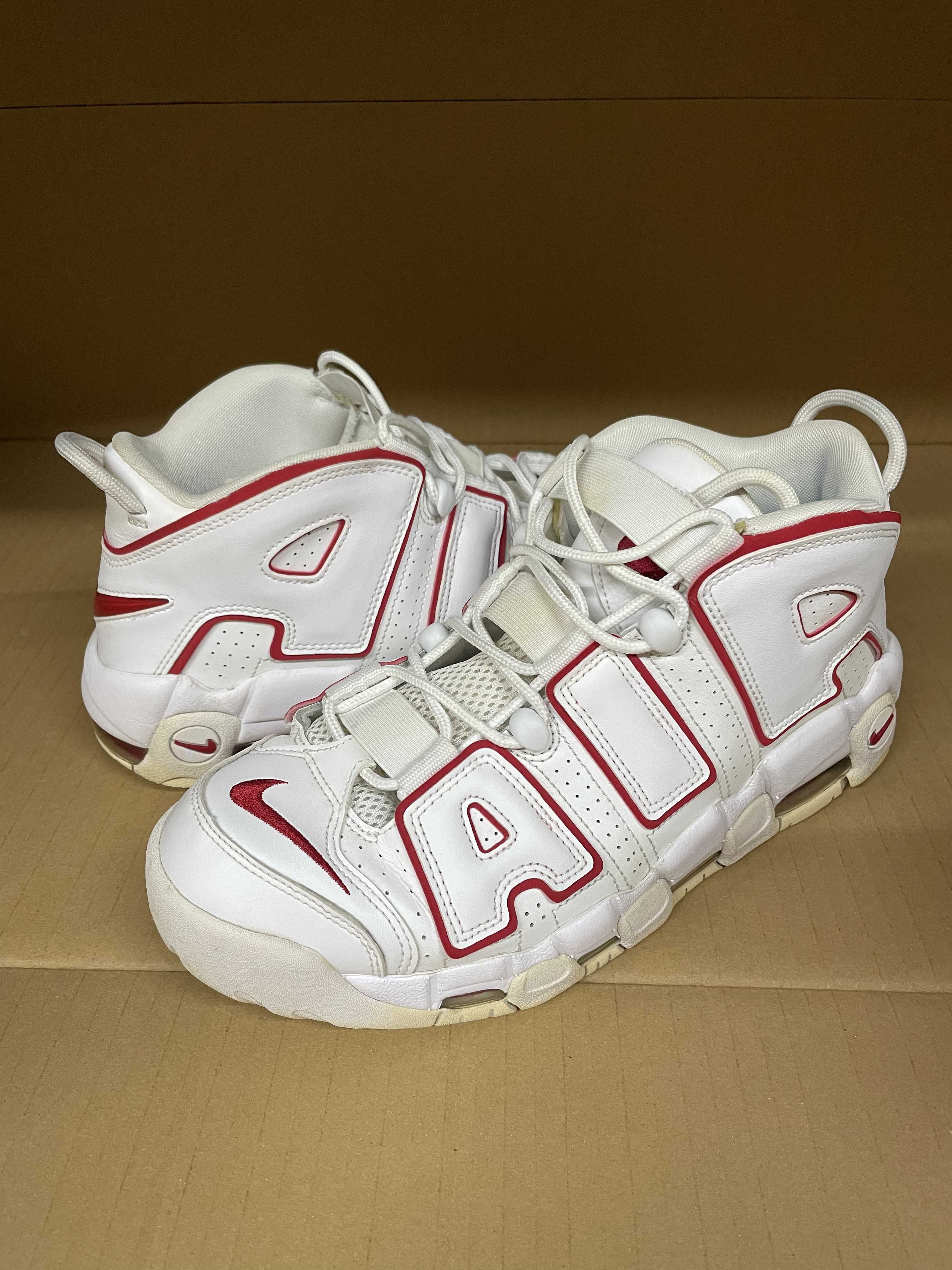 NIKE AIR MORE UPTEMPO "WHITE/VARSITY RED" (2018)