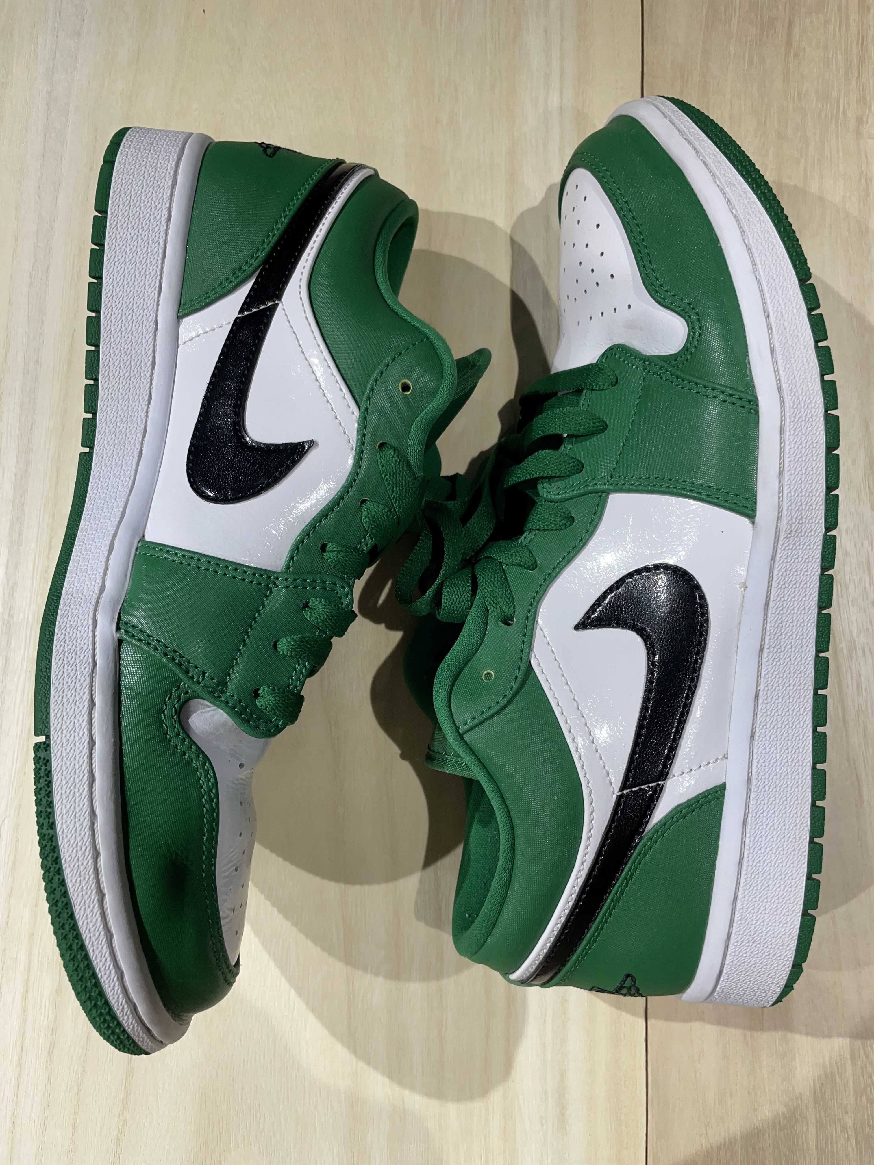 NIKE AIR JORDAN 1 LOW "PINE GREEN/WHITE"