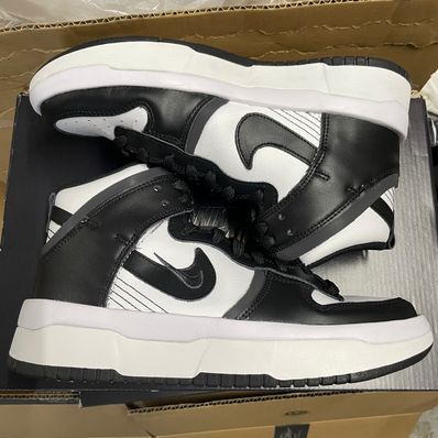 NIKE Women's DUNK HIGH UP "WHITE/BLACK"