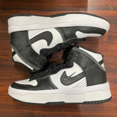 NIKE Women's DUNK HIGH UP "WHITE/BLACK"