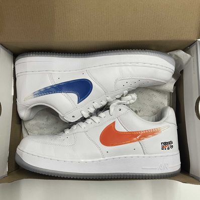 KITH × Nike Air Force 1 Low "White/Rush Blue/White/Brilliant Orange"