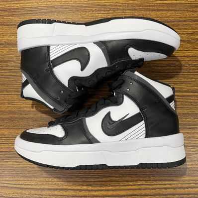 NIKE Women's DUNK HIGH UP "WHITE/BLACK"