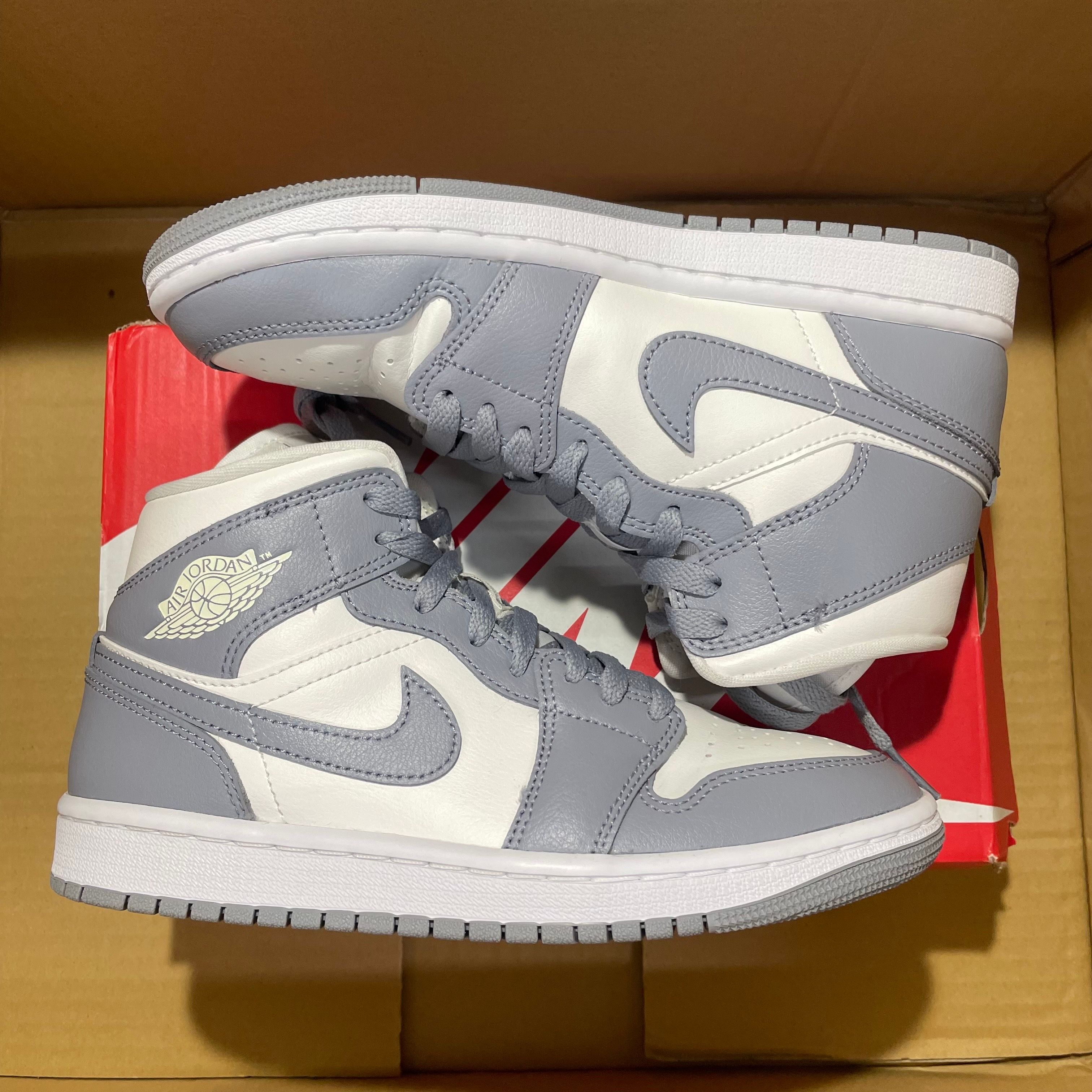 Nike Women's Air Jordan 1 Mid "Grey/Sail"