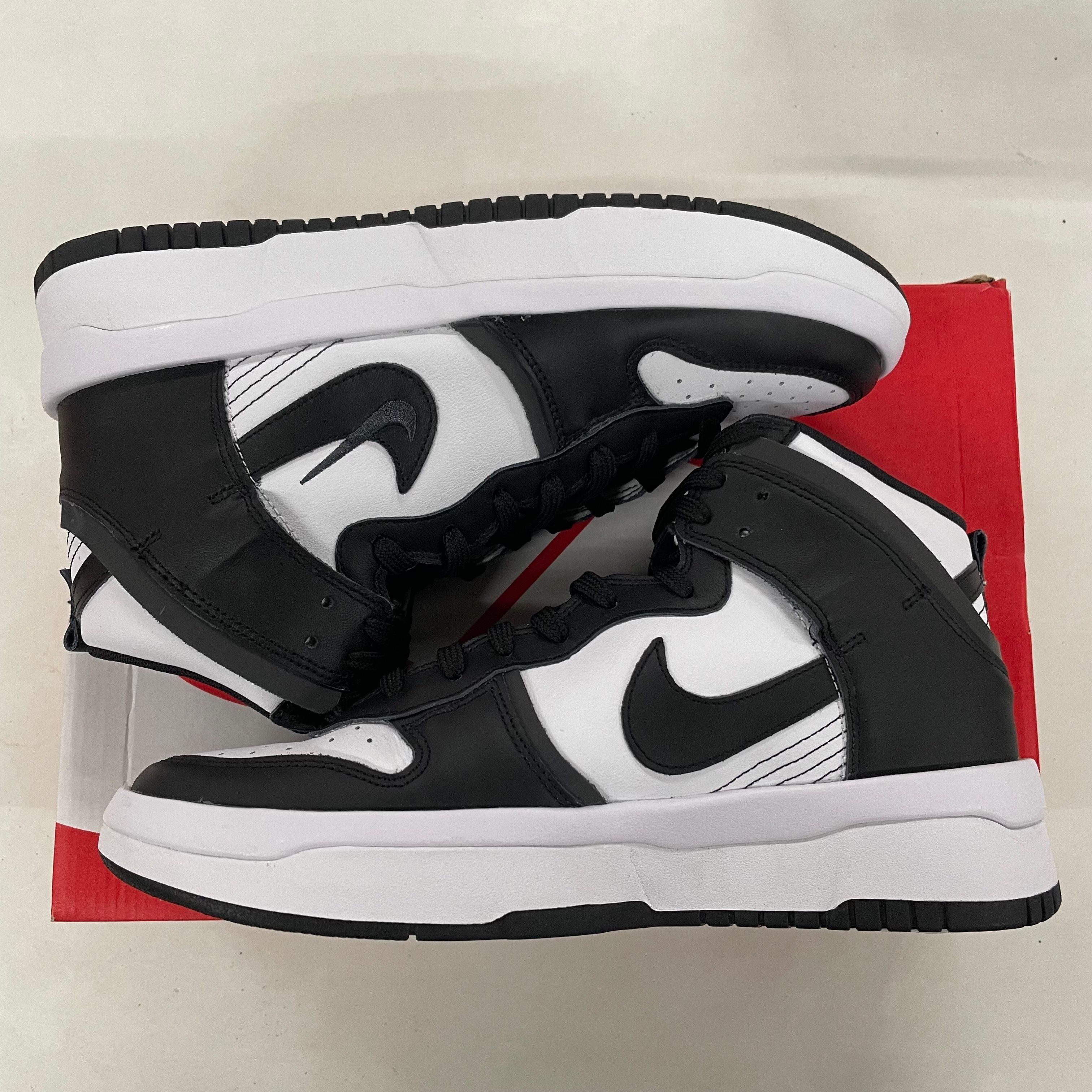 NIKE Women's DUNK HIGH UP "WHITE/BLACK"