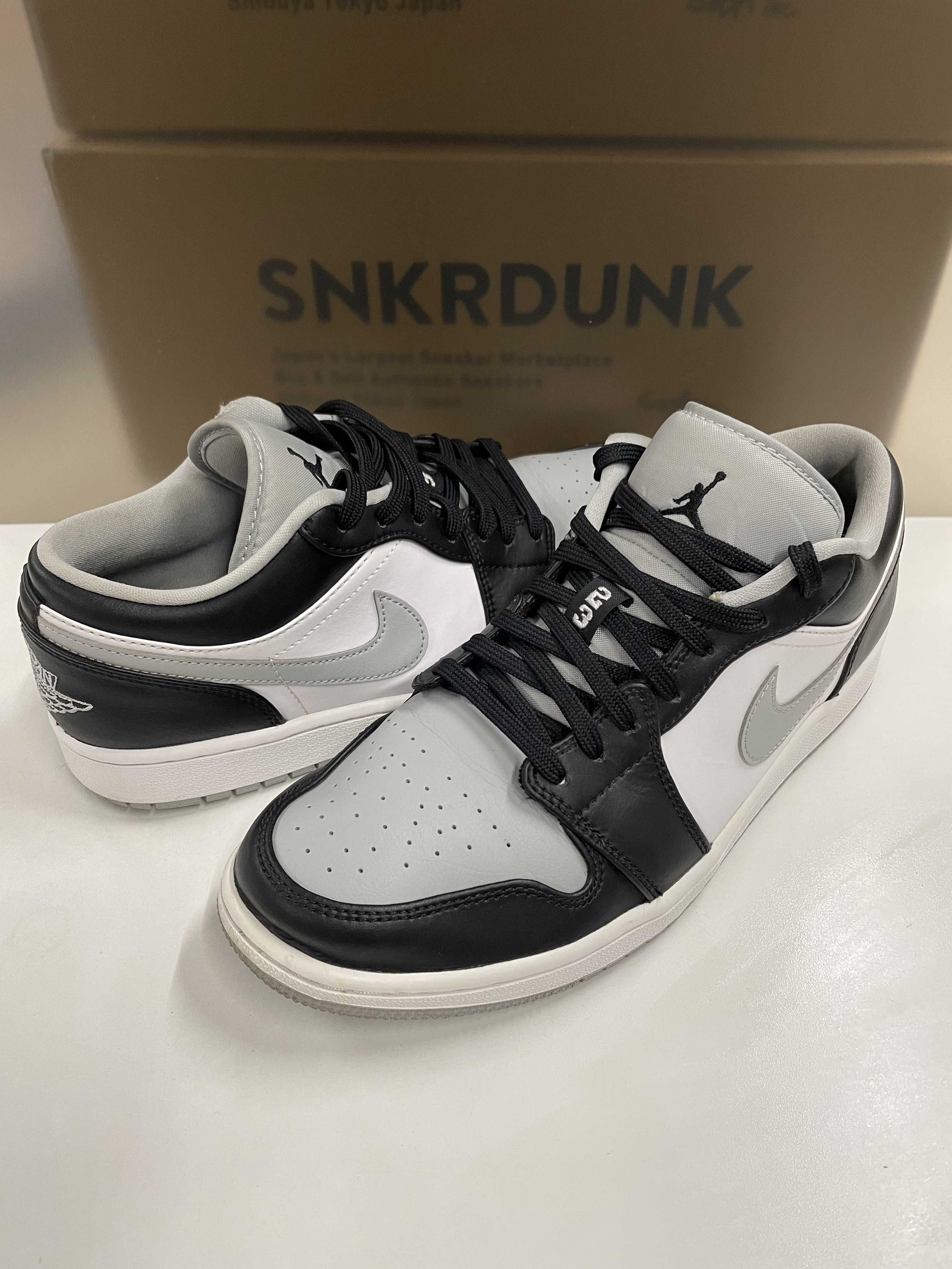 NIKE AIR JORDAN 1 LOW "BLACK/LIGHT SMOKE GREY"