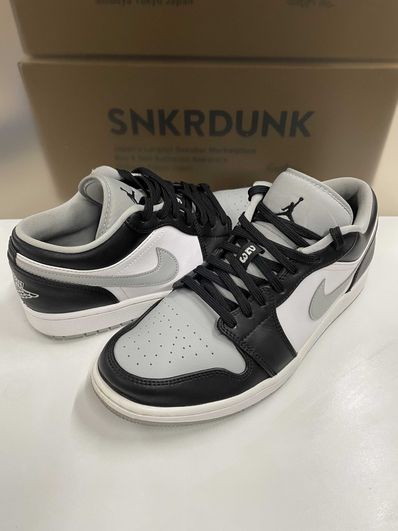 NIKE AIR JORDAN 1 LOW "BLACK/LIGHT SMOKE GREY"