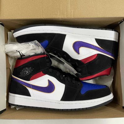 NIKE AIR JORDAN 1 MID "LAKERS TOP 3"