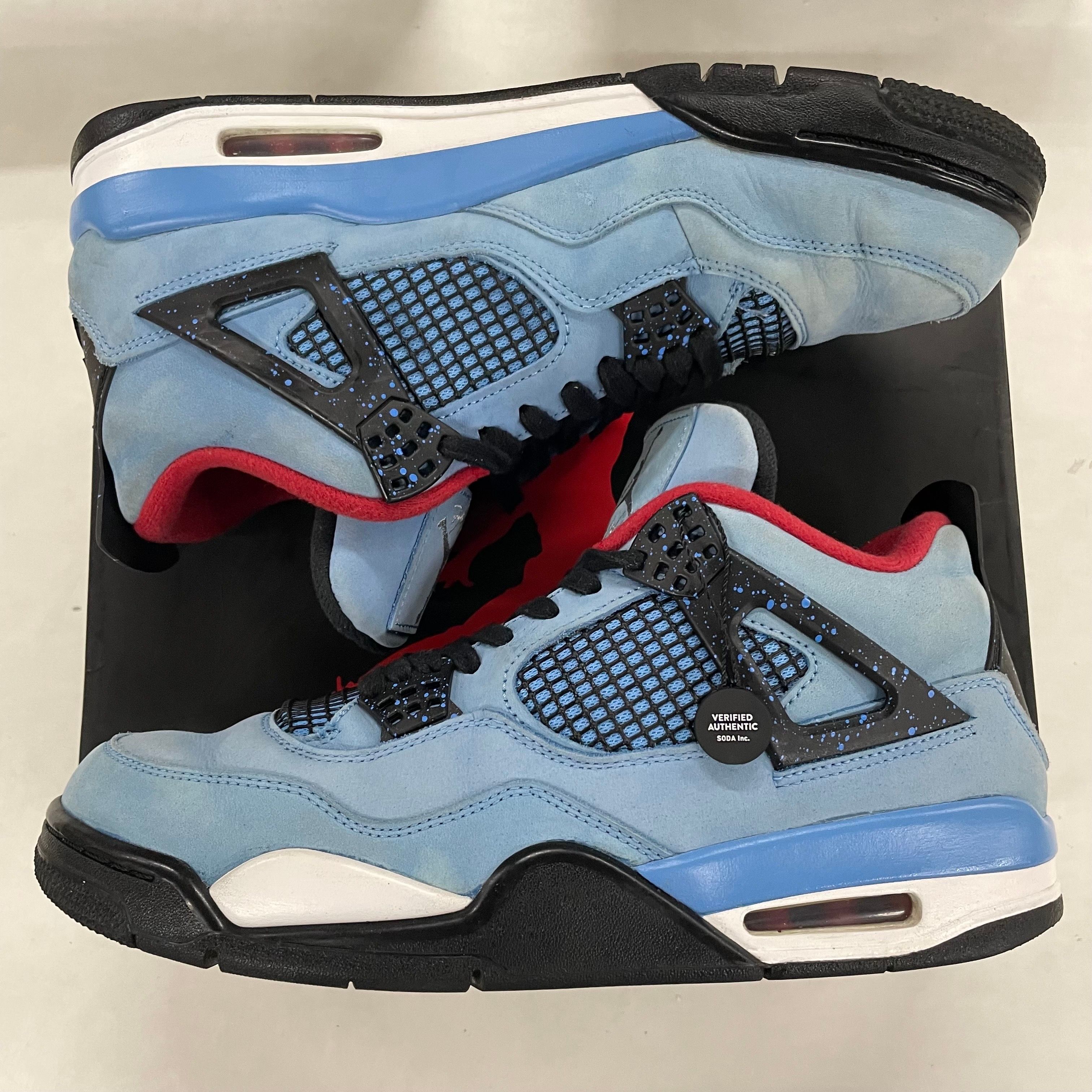 Travis Scott × Nike Air Jordan 4 Retro Cactus Jack "University Blue"