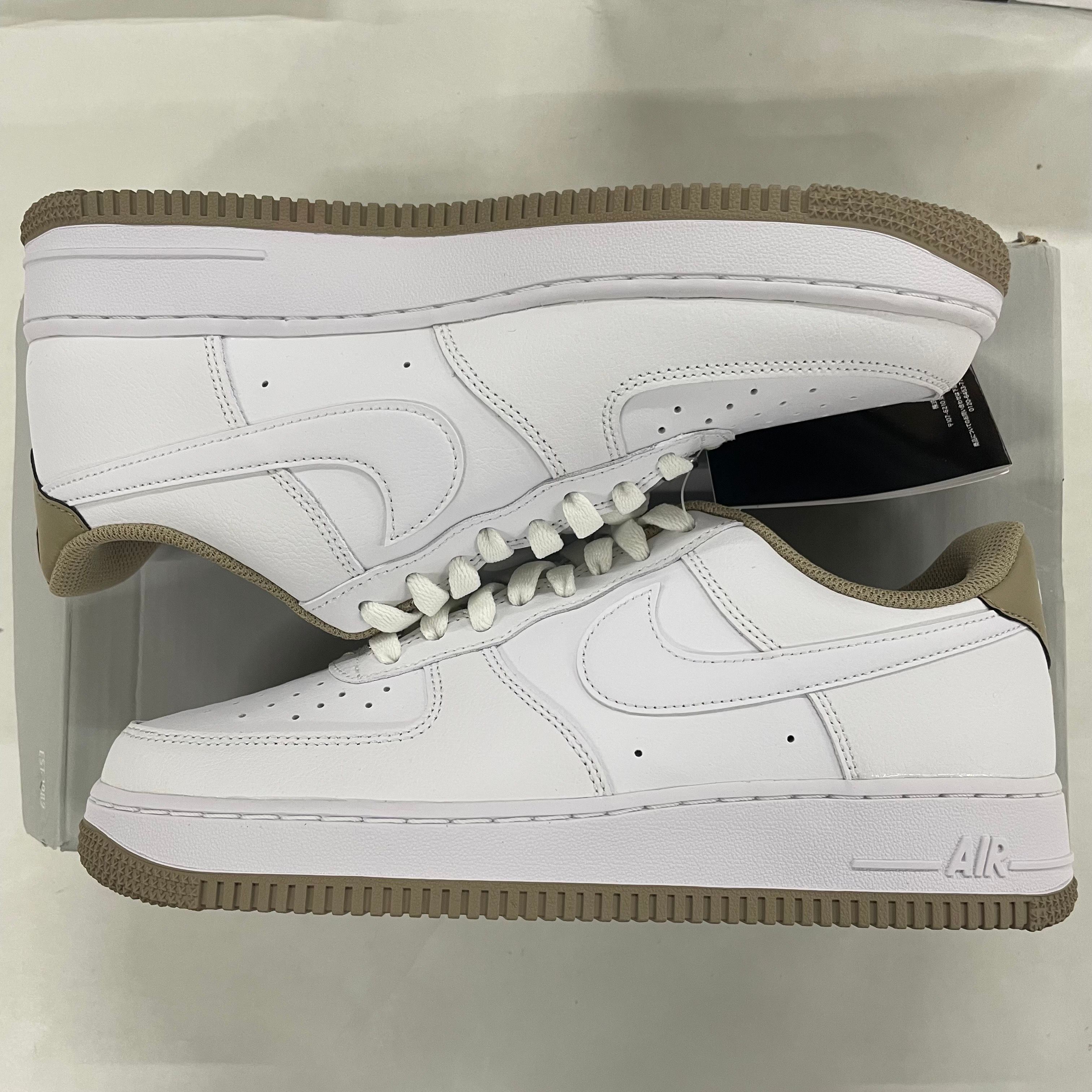 Nike Air Force 1 Low '07 "White/Khaki/White"