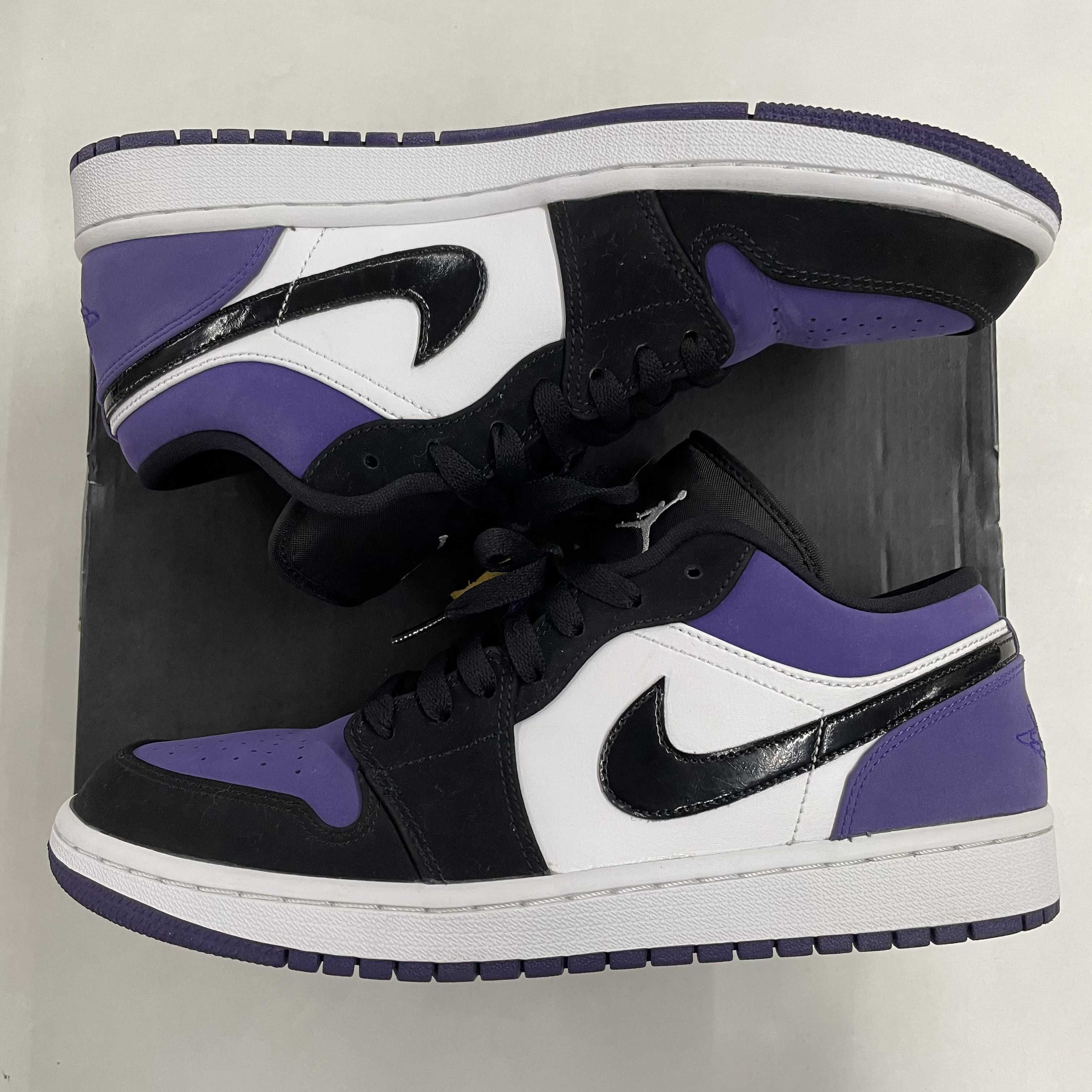 Nike Air Jordan 1 Retro Low "White/Black/Court Purple" 