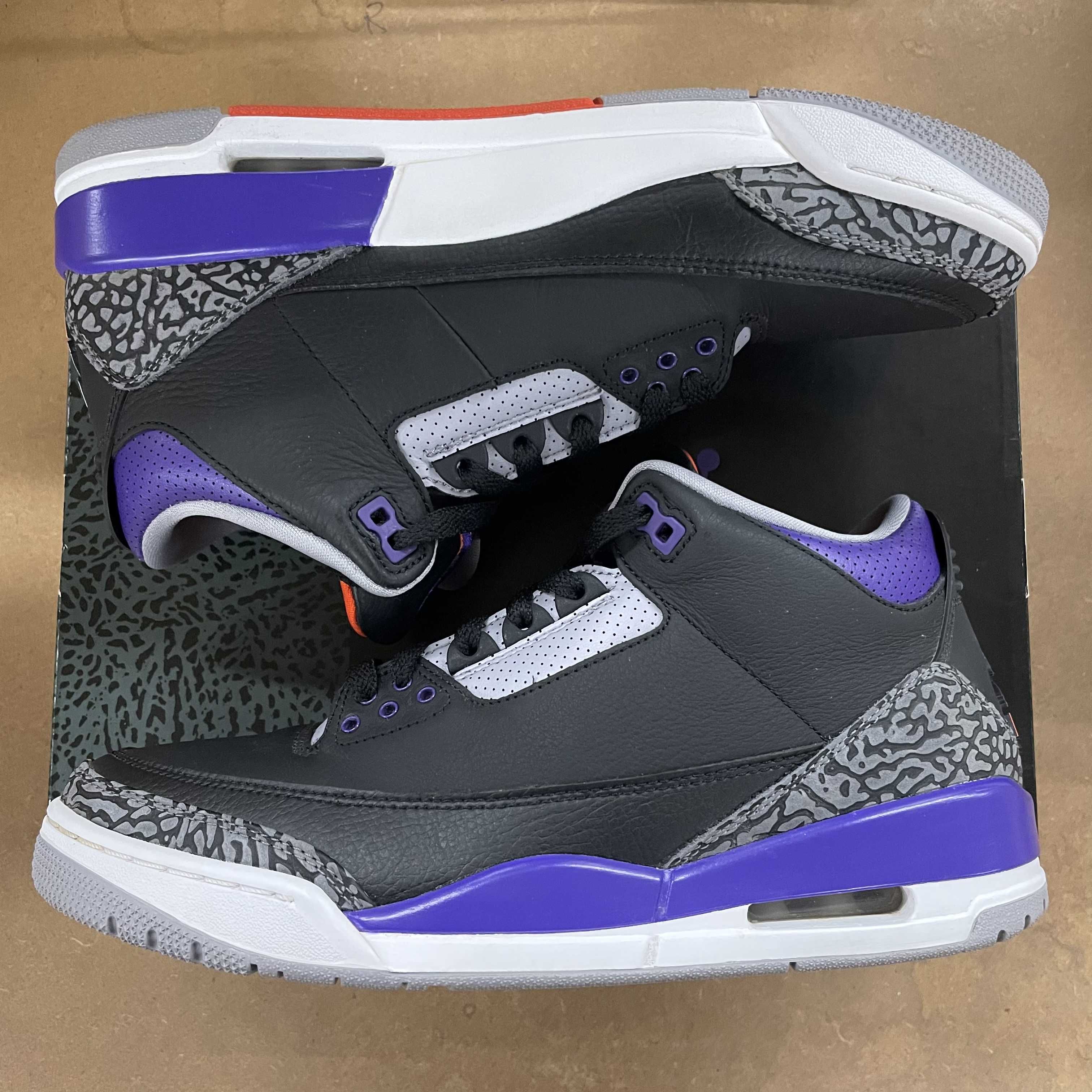 Nike Air Jordan 3 Retro "Black/Court Purple"