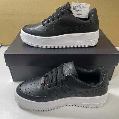 Air force 1 sales sage low black sale