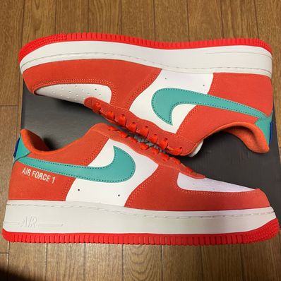 Nike Air Force 1 Low '07 LV8 Athletic Club "Rush Orange/Washed Teal-White"
