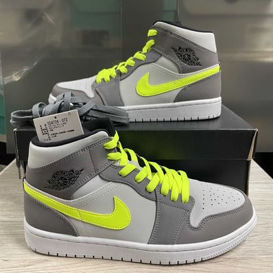 Nike Air Jordan 1 Mid "Gunsmoke Volt"
