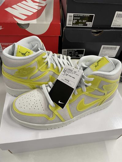 NIKE Women's AIR JORDAN 1 MID LX "OPTI YELLOW"