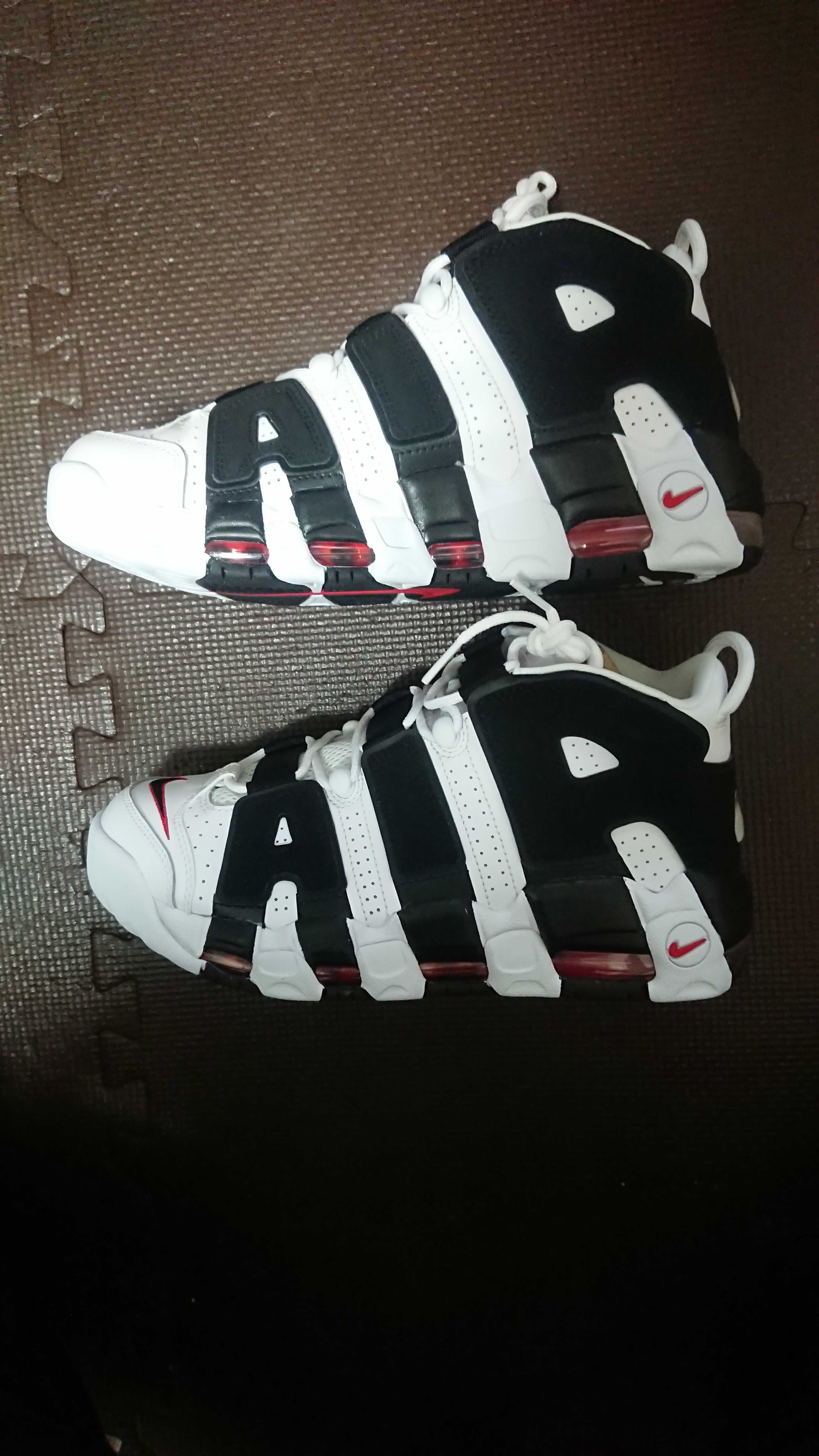 NIKE AIR MORE UPTEMPO "WHITE/BLACK/UNIVERSITY RED"(2020)