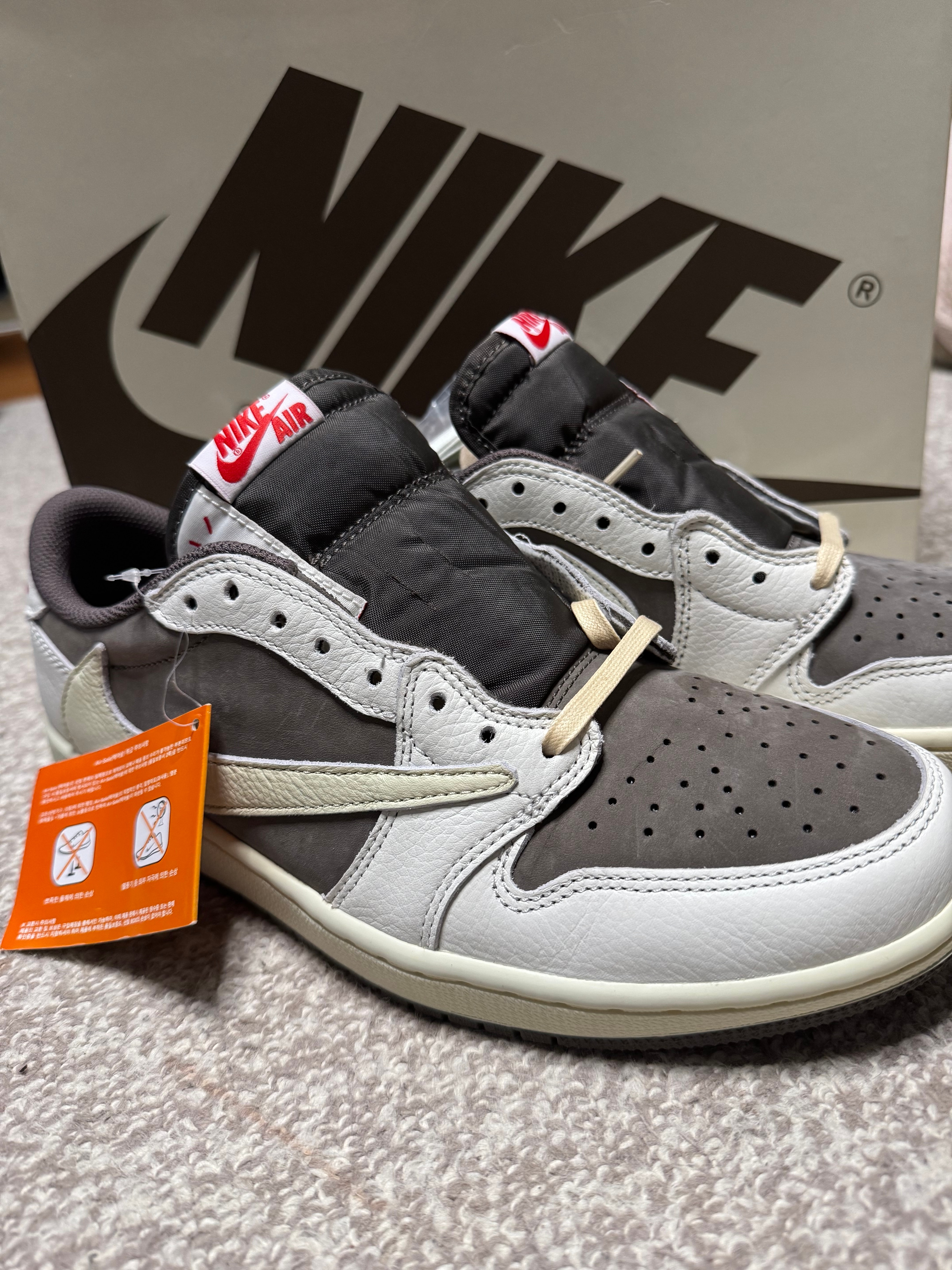 Travis Scott × Nike Air Jordan 1 Low OG SP "Reverse Mocha/Sail and Ridgerock"