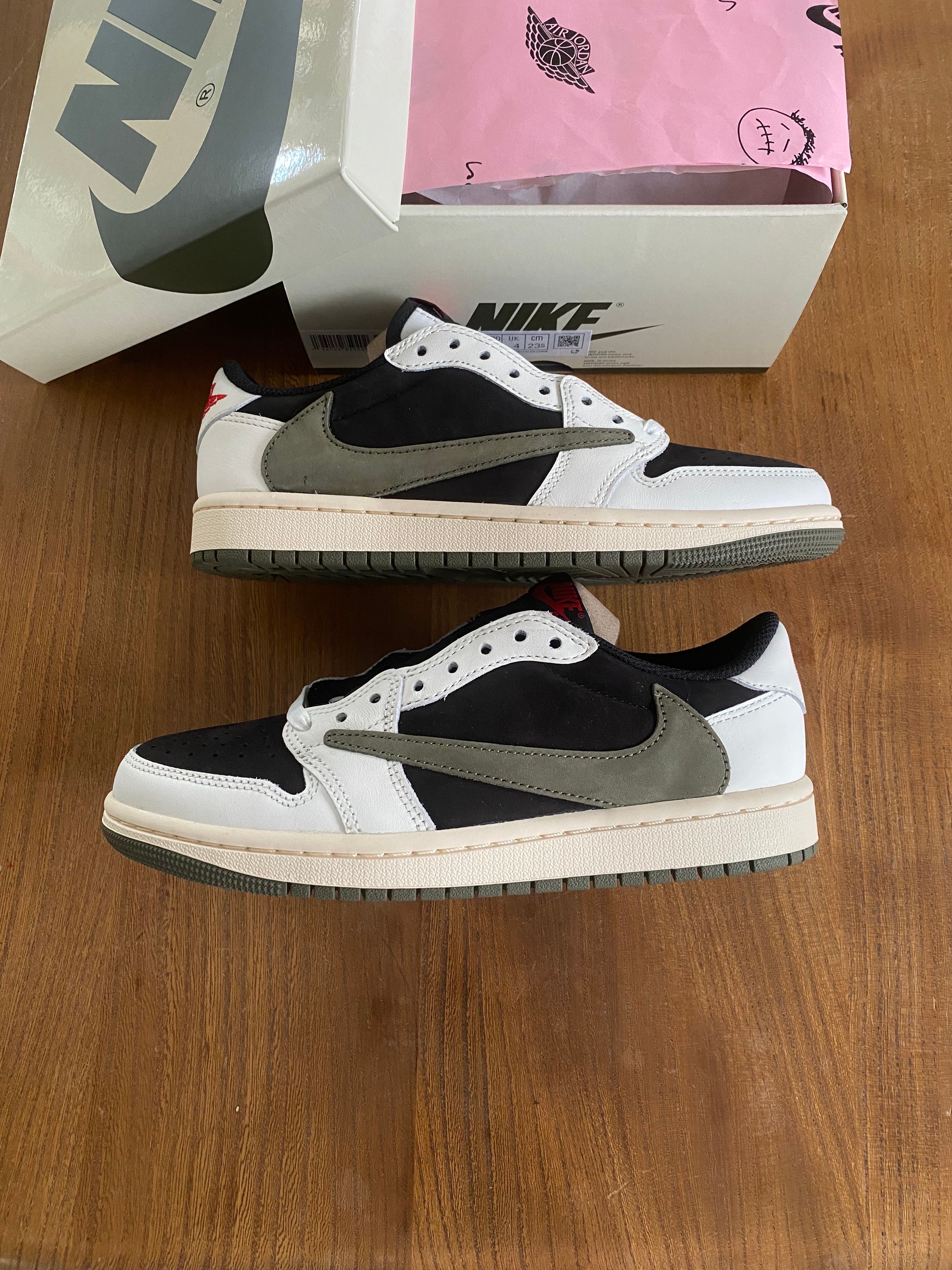 Travis Scott × Nike Women's Air Jordan 1 Low OG "Medium Olive"
