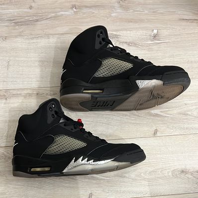 Nike Air Jordan 5 Retro OG "Black/Fire Red/Metallic Silver/White" (2016)