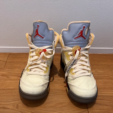 Off-White × Nike Air Jordan 5 "Sail"