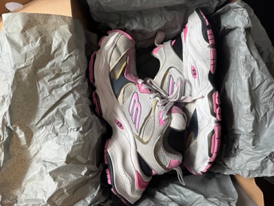 BALENCIAGA Women's Cargo Sneaker "Grey/White/Pink"