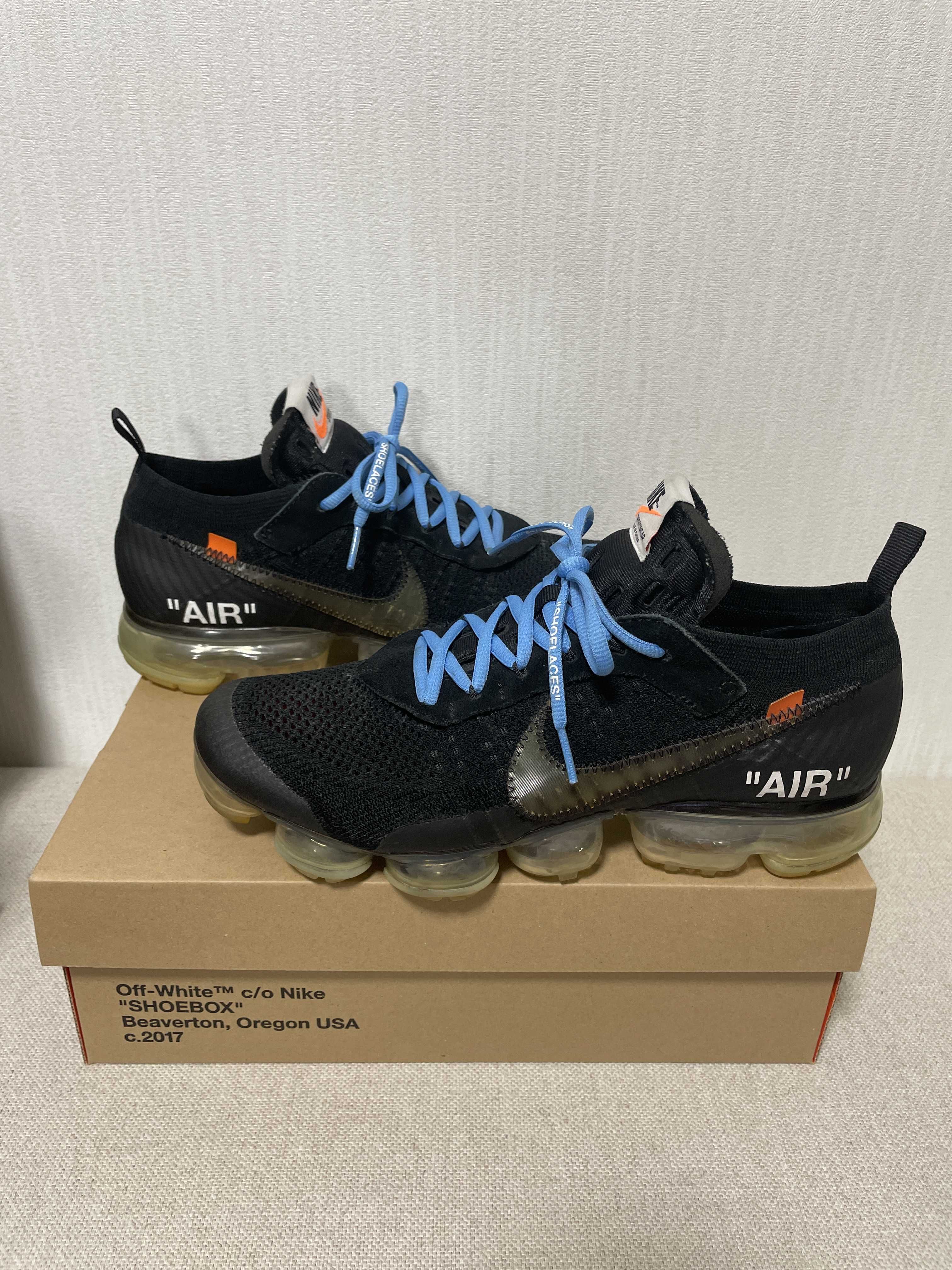 Off-White × Nike Air Vapormax "Black/Total Orange/Clear"