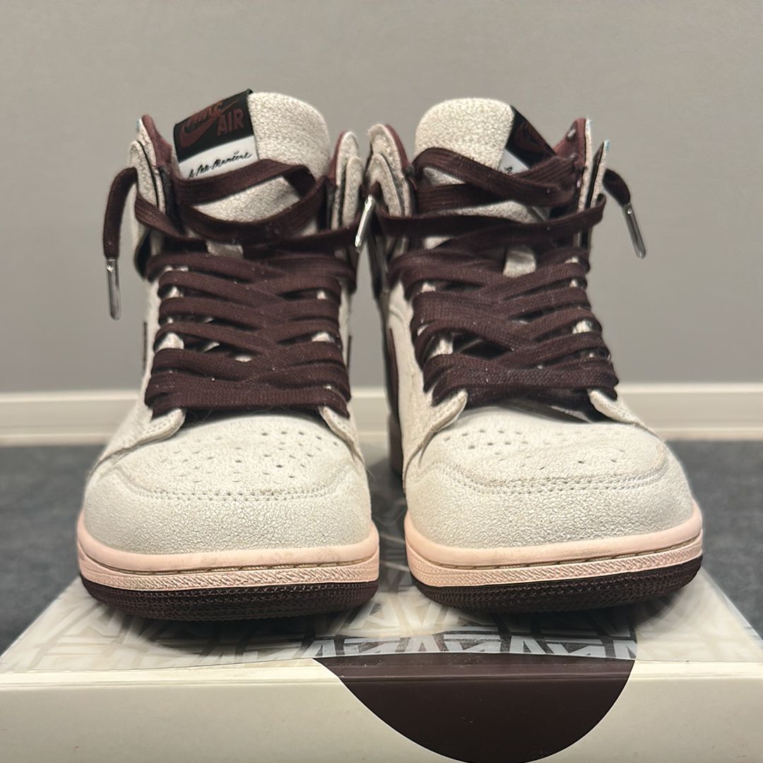 A Ma Maniere × Nike Air Jordan 1 Retro High OG "Sail and Burgundy"