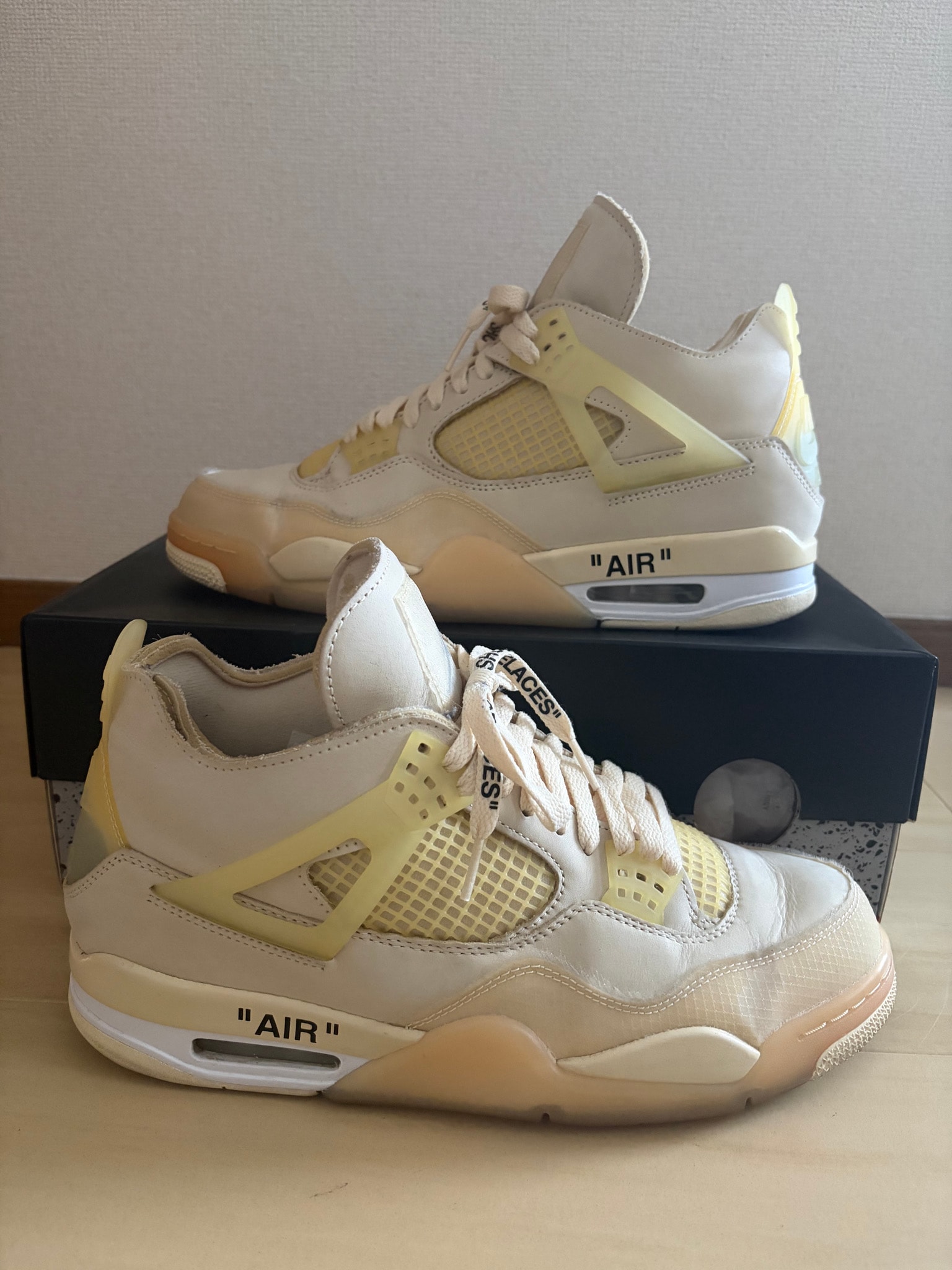 Off-White × Nike Women's Air Jordan 4 SP "Sail"
