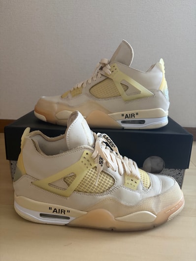 Off-White × Nike Women's Air Jordan 4 SP "Sail"