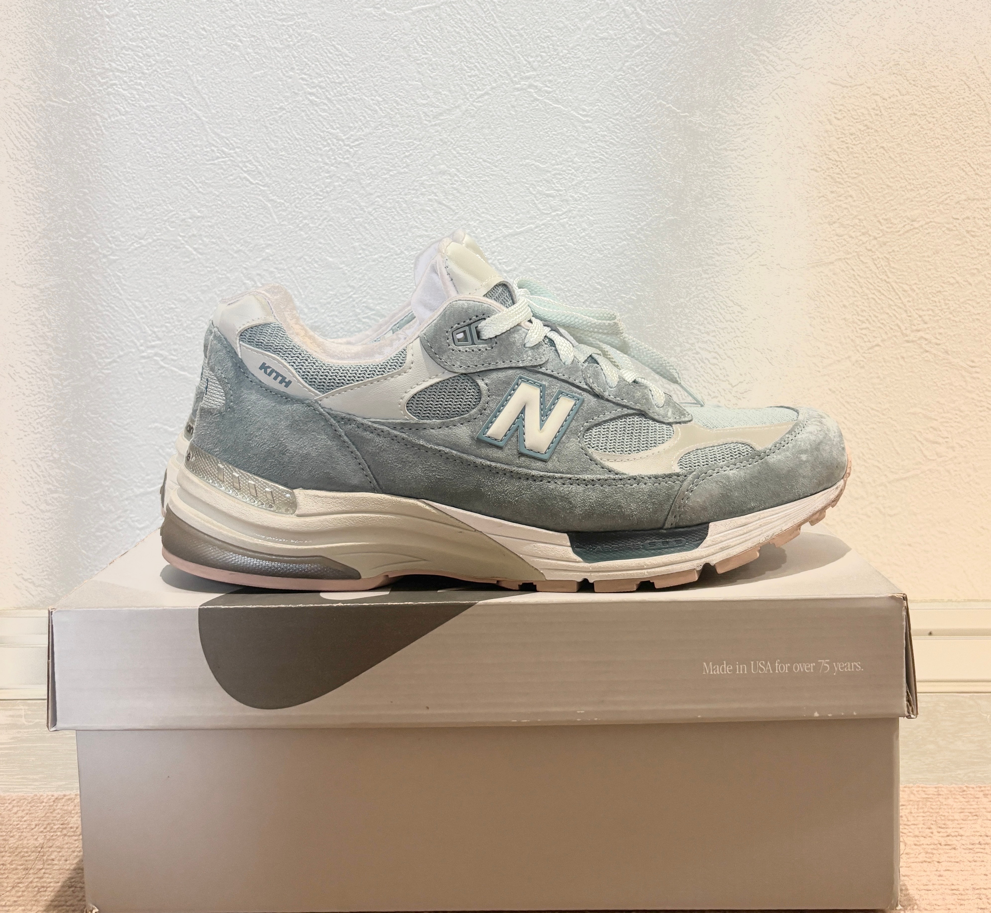 KITH × New Balance 992 "Aegean Blue/Shadow Gray"