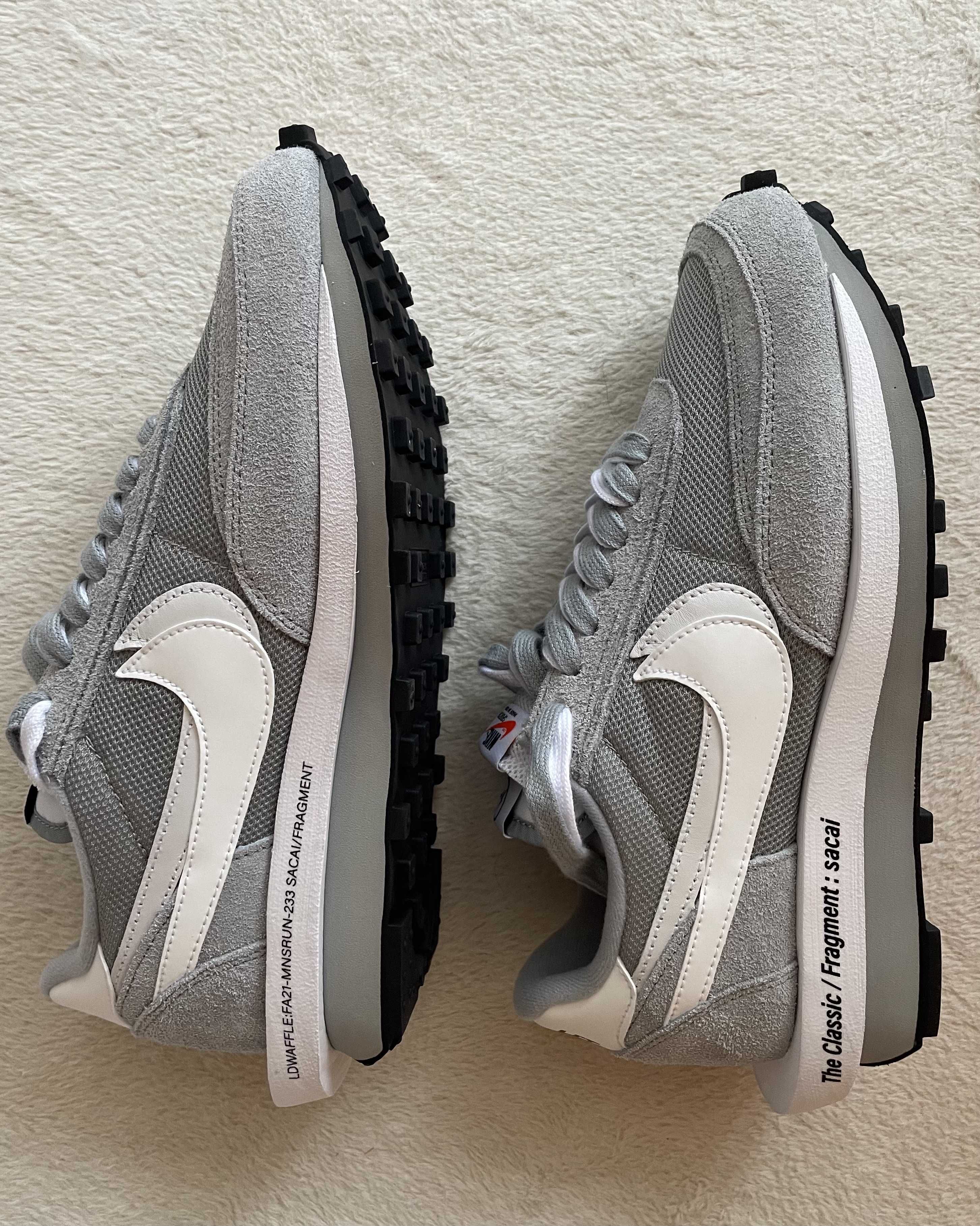 Fragment × sacai × Nike LD Waffle "Light Smoke Grey"