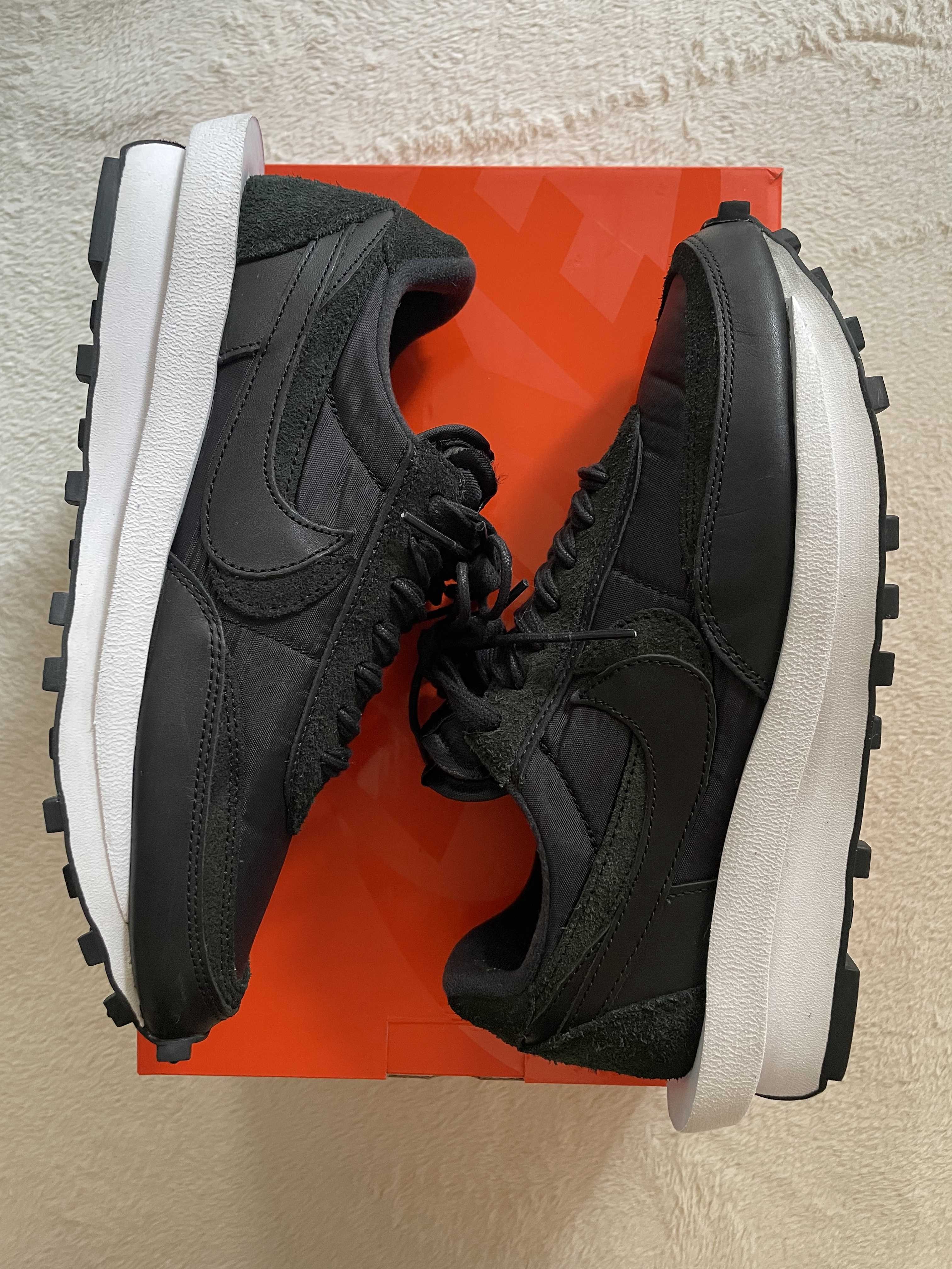 sacai × Nike LDV Waffle "Triple Black"