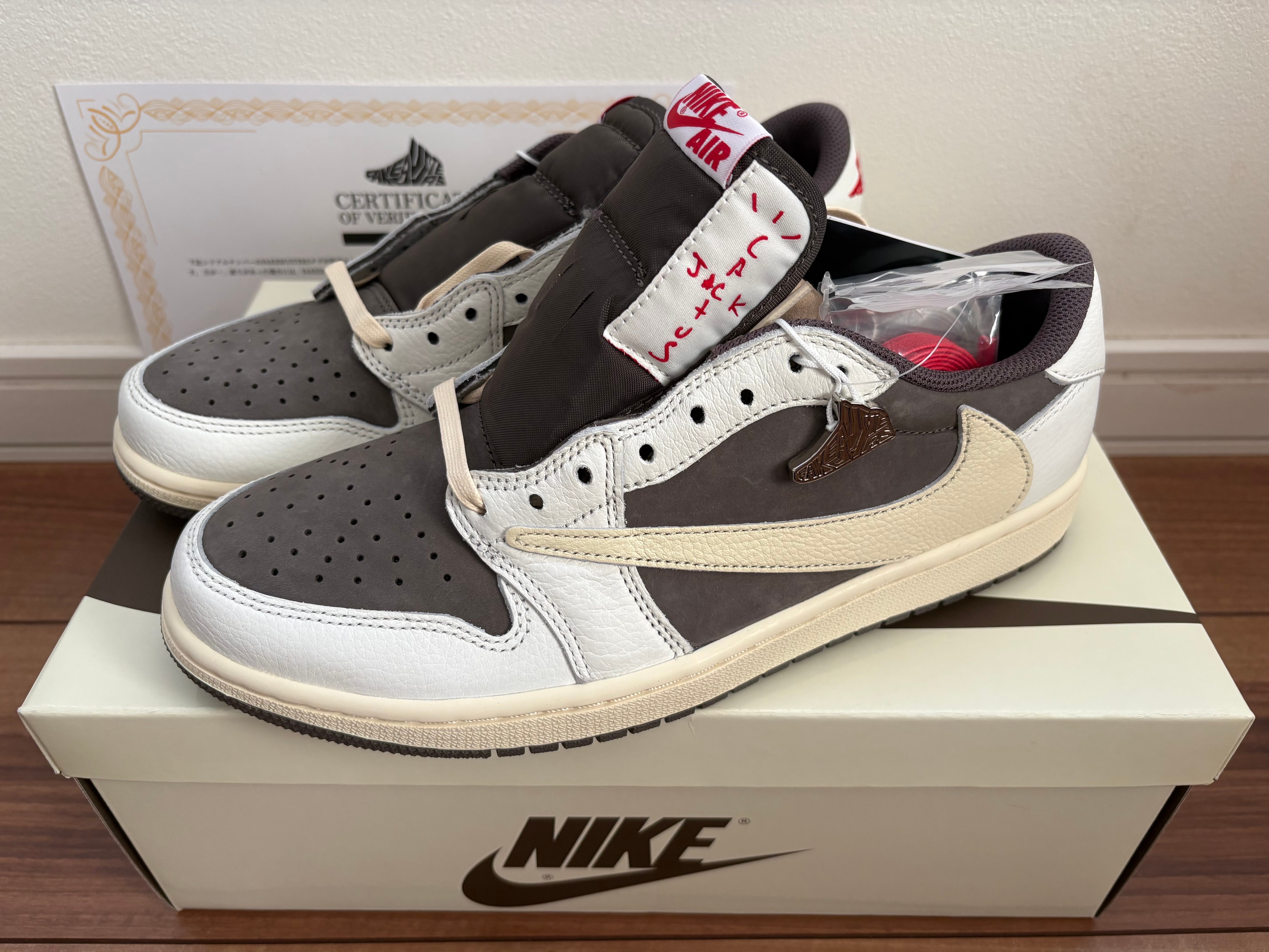Travis Scott × Nike Air Jordan 1 Low OG SP "Reverse Mocha/Sail and Ridgerock"
