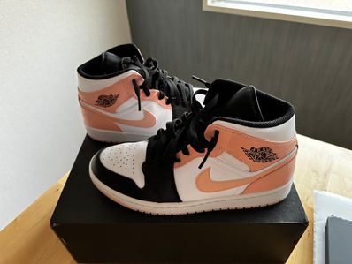NIKE AIR JORDAN 1 MID "WHITE/BLACK/CRIMSON TINT"