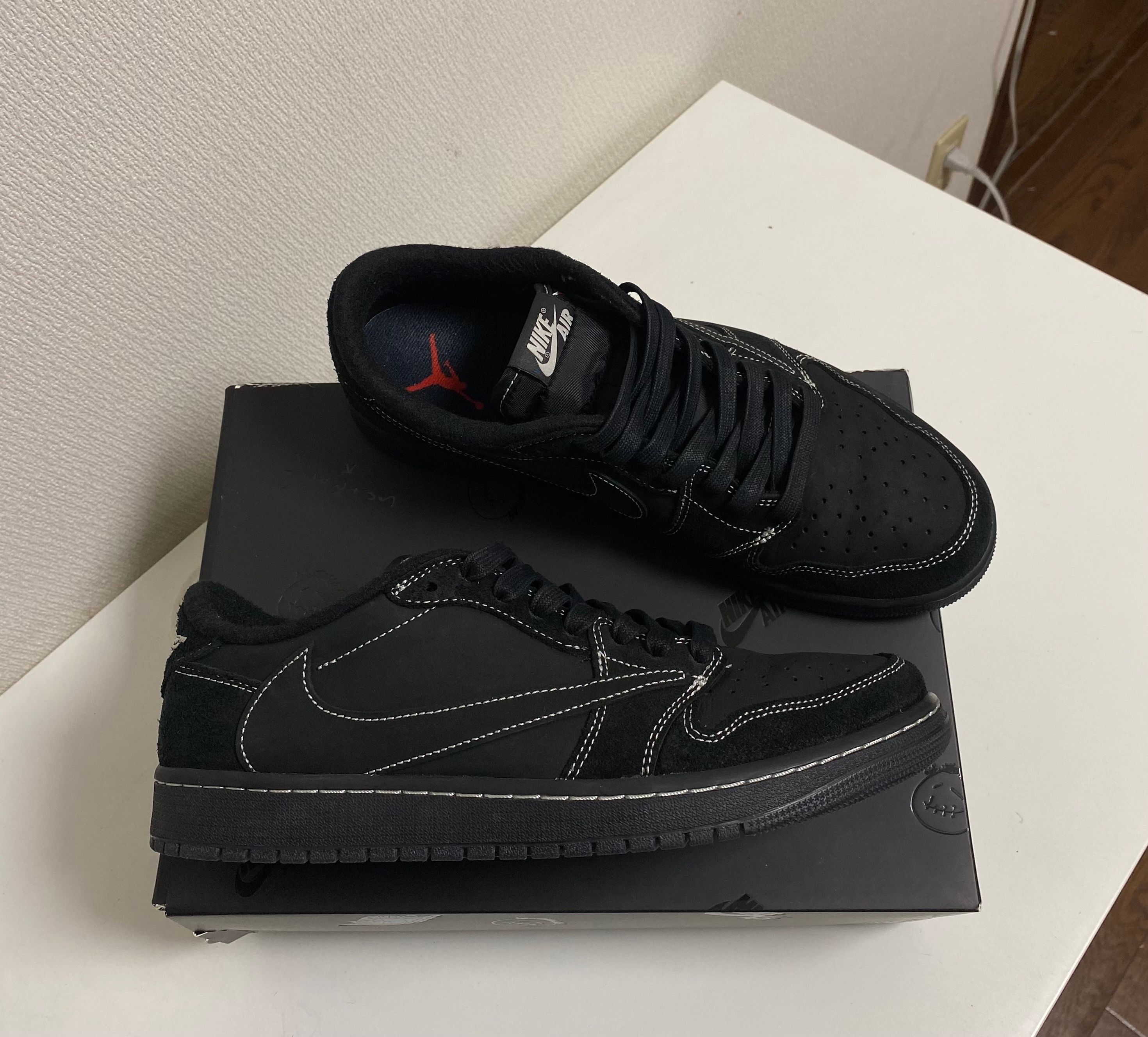 Travis Scott × Nike Air Jordan 1 Low OG SP "Black Phantom"