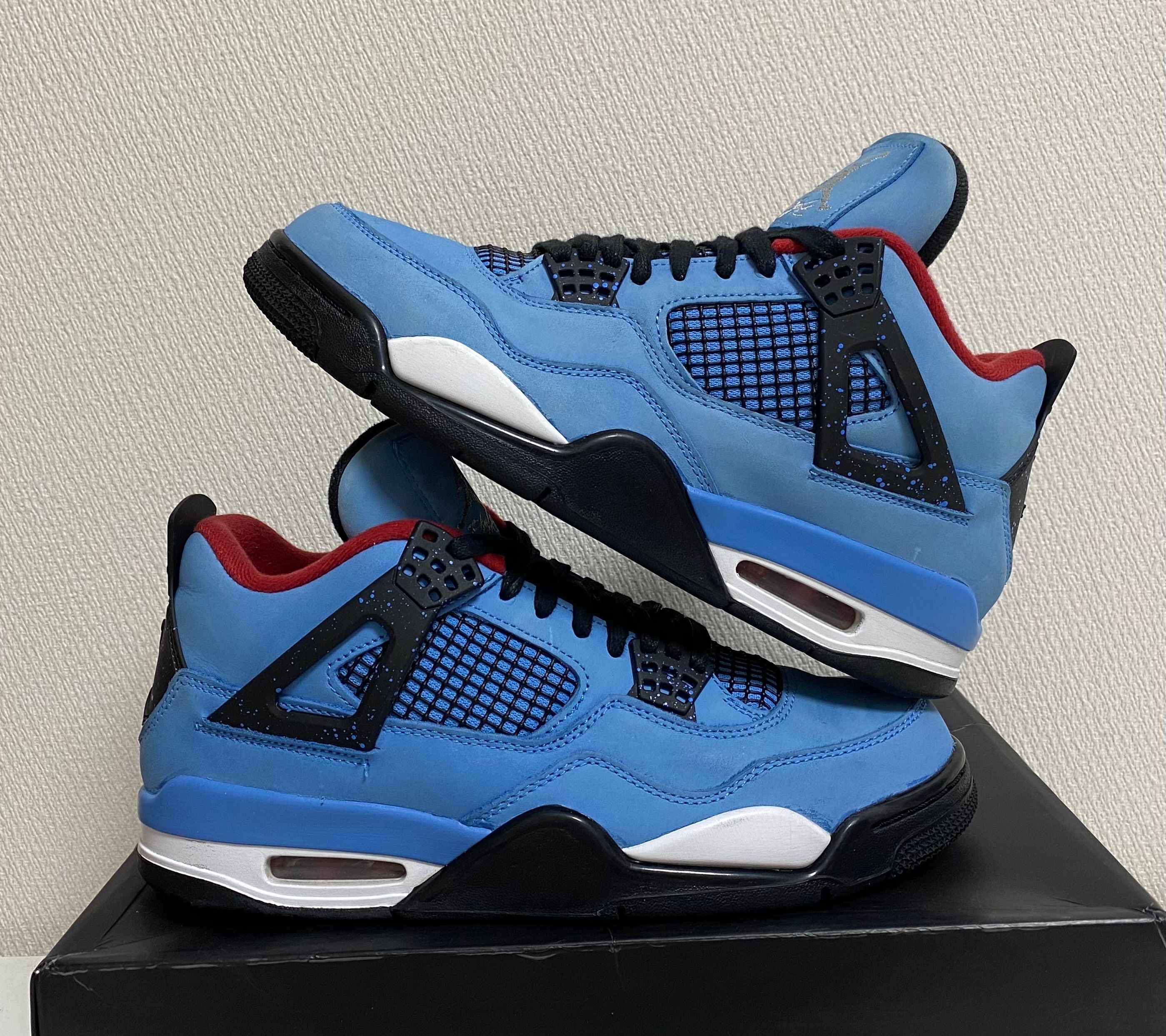 Travis Scott × Nike Air Jordan 4 Retro Cactus Jack "University Blue"