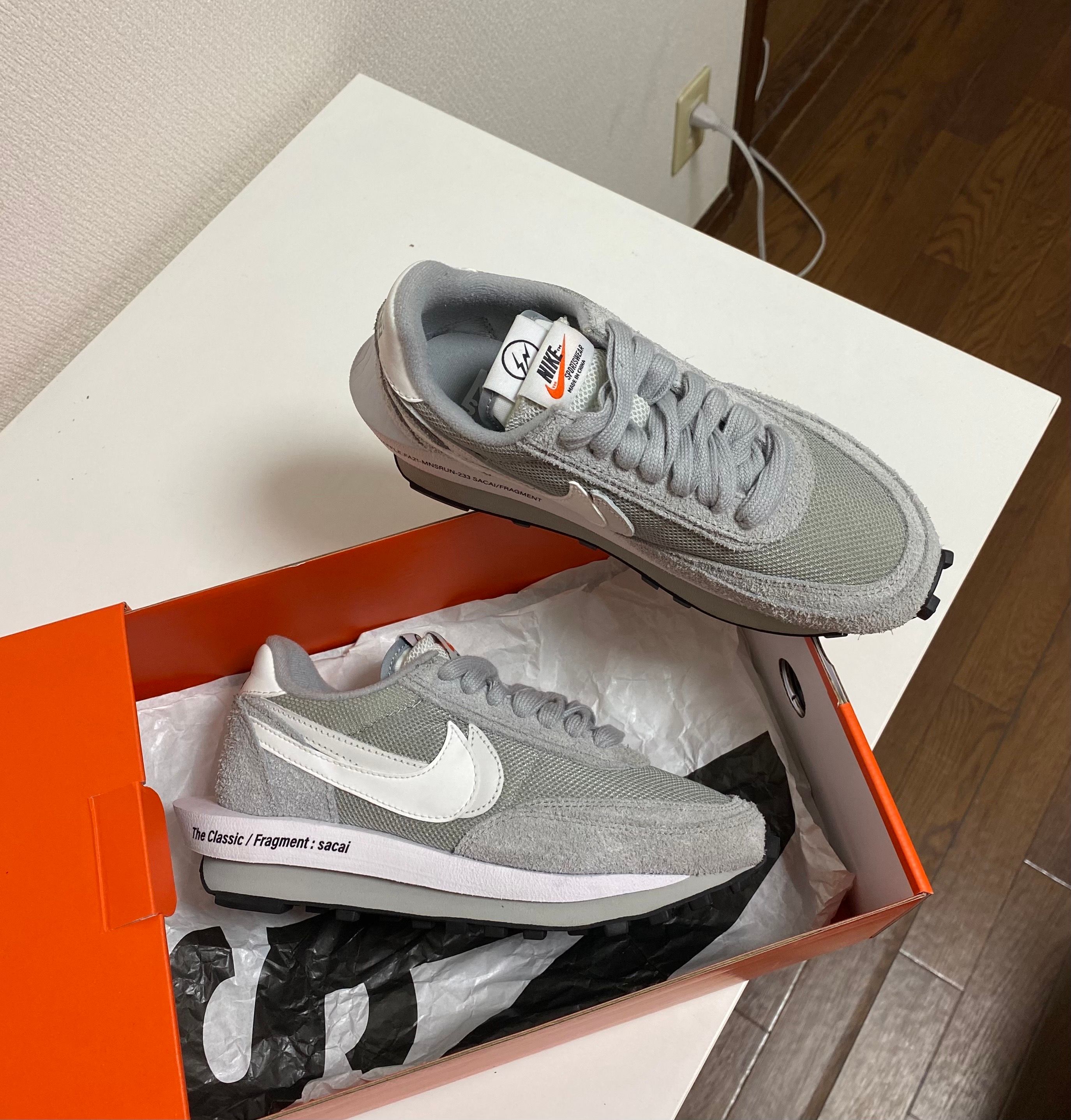 Fragment × sacai × Nike LD Waffle "Light Smoke Grey"