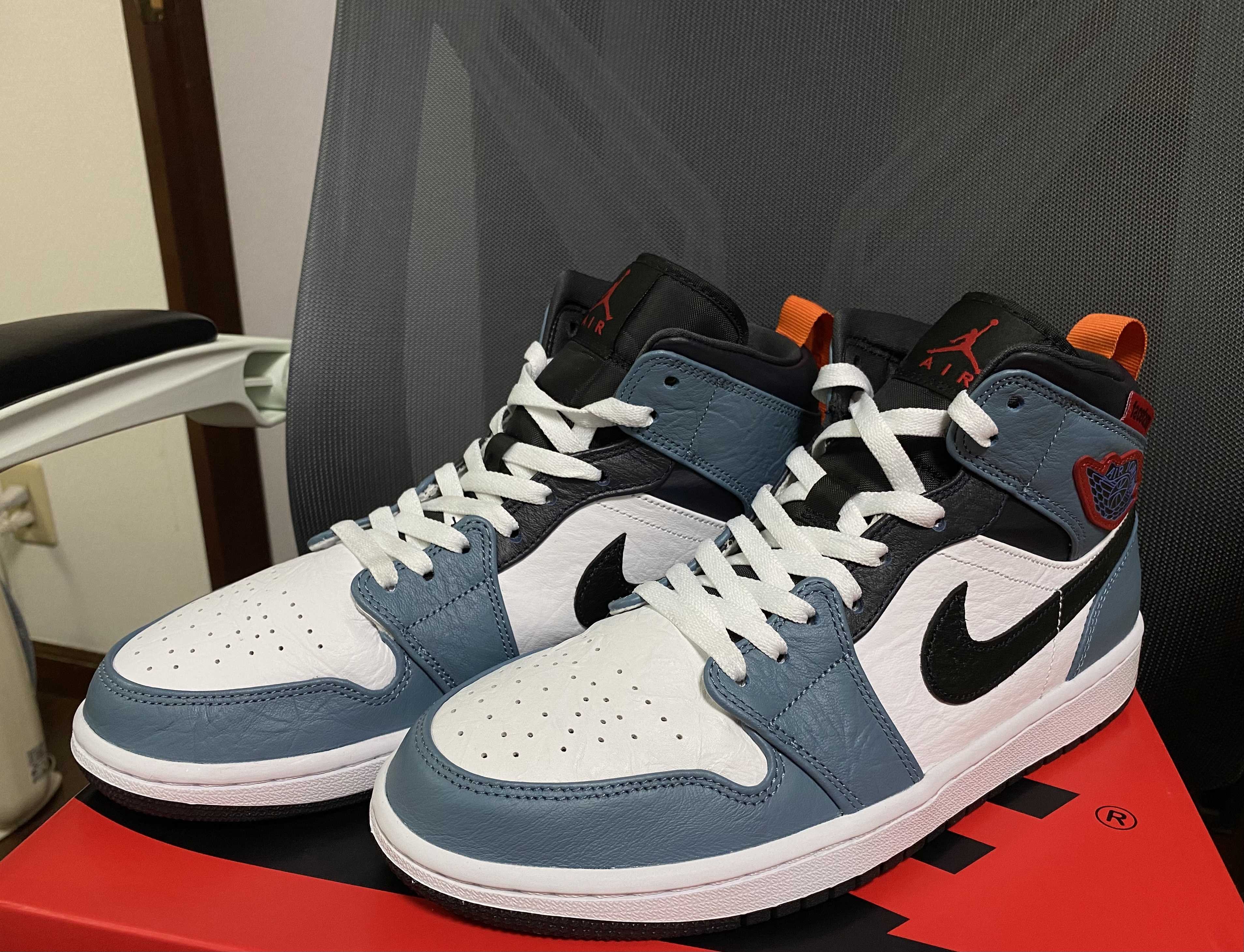 FACETASM × Nike Air Jordan 1 Mid "White/Navy"