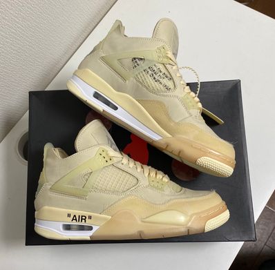 Off-White × Nike Women's Air Jordan 4 SP "Sail"