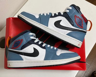 FACETASM × Nike Air Jordan 1 Mid "White/Navy"