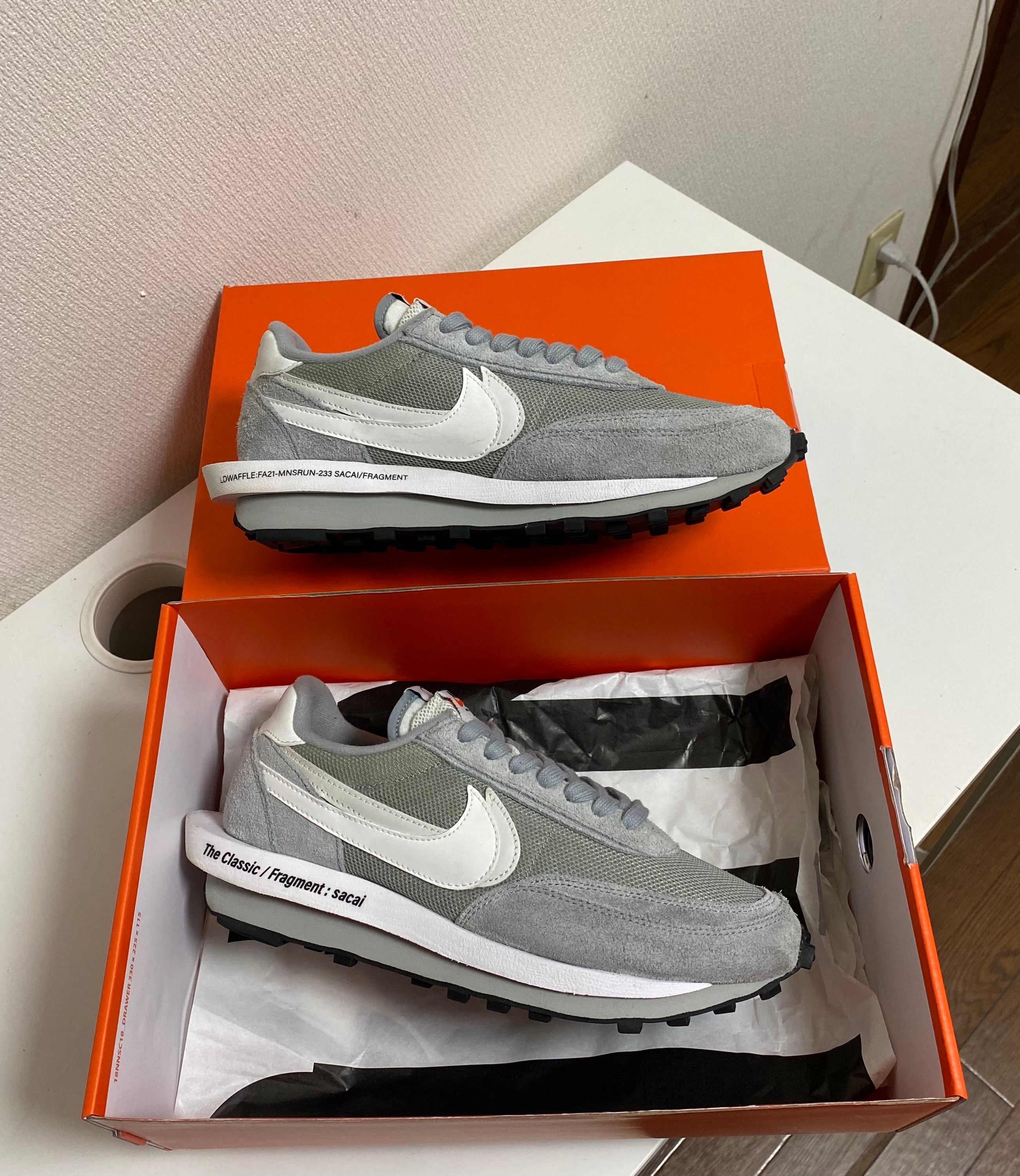Fragment × sacai × Nike LD Waffle "Light Smoke Grey"