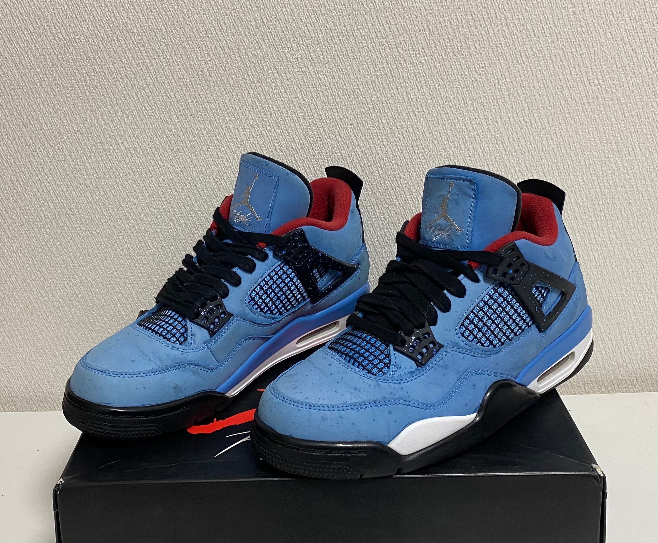 Travis Scott × Nike Air Jordan 4 Retro Cactus Jack "University Blue"