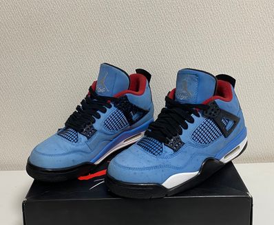 Travis Scott × Nike Air Jordan 4 Retro Cactus Jack "University Blue"
