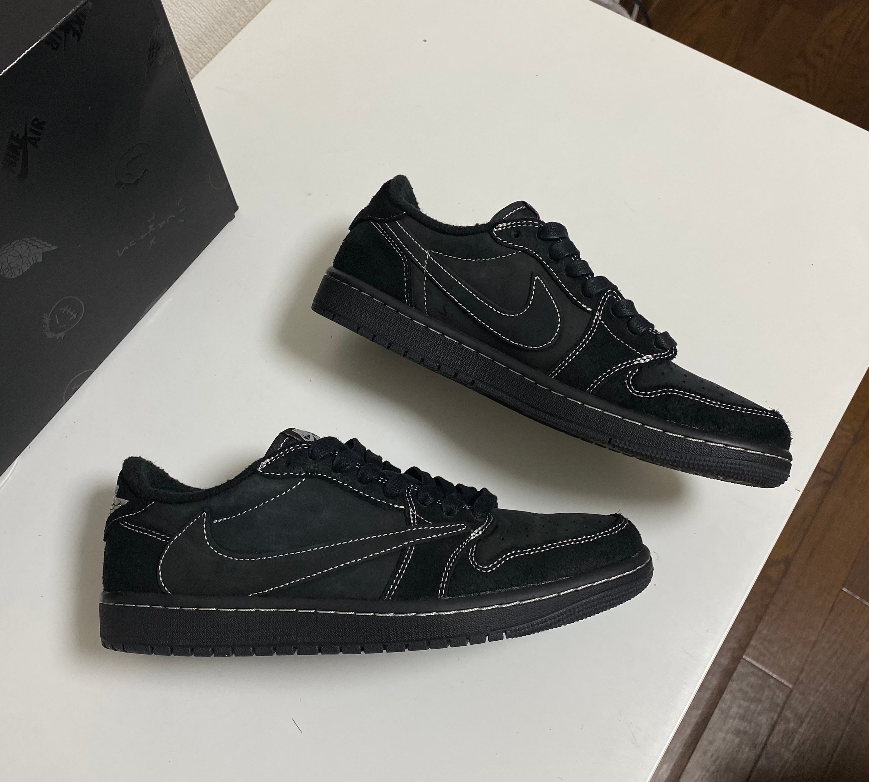 Travis Scott × Nike Air Jordan 1 Low OG SP "Black Phantom"