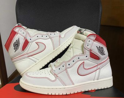 Nike Air Jordan 1 Retro High OG "Sail/University Red"