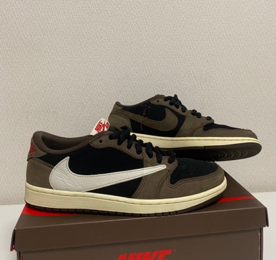 Travis Scott × Nike Air Jordan 1 Low OG SP-T "Black/Dark Mocha"