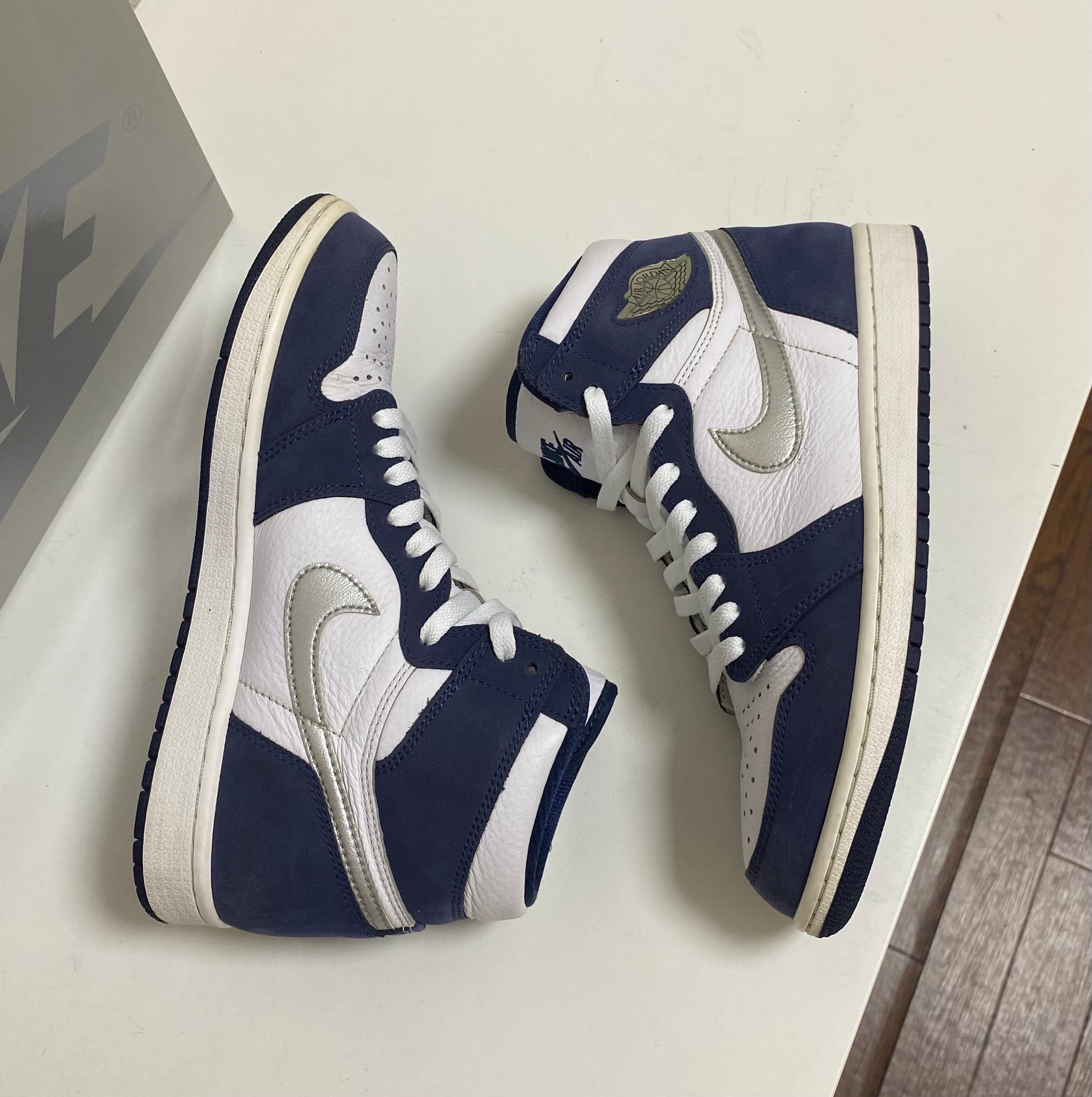 Nike Air Jordan 1 High OG CO.JP "White/Midnight Navy" (2020)(ブリーフケースなし)
