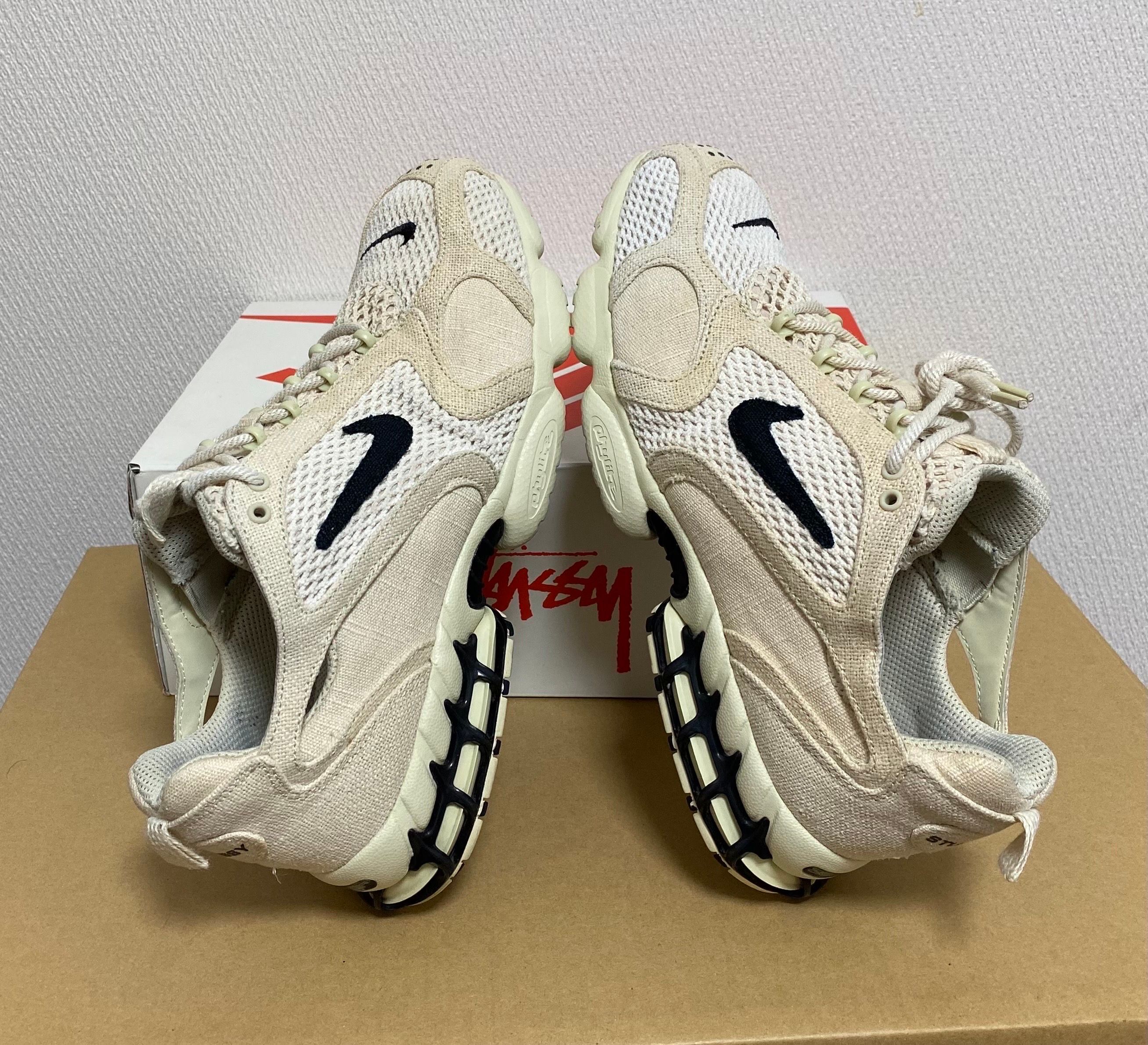 Stussy × Nike Air Zoom Spiridon CG 2 "Fossil/Black"