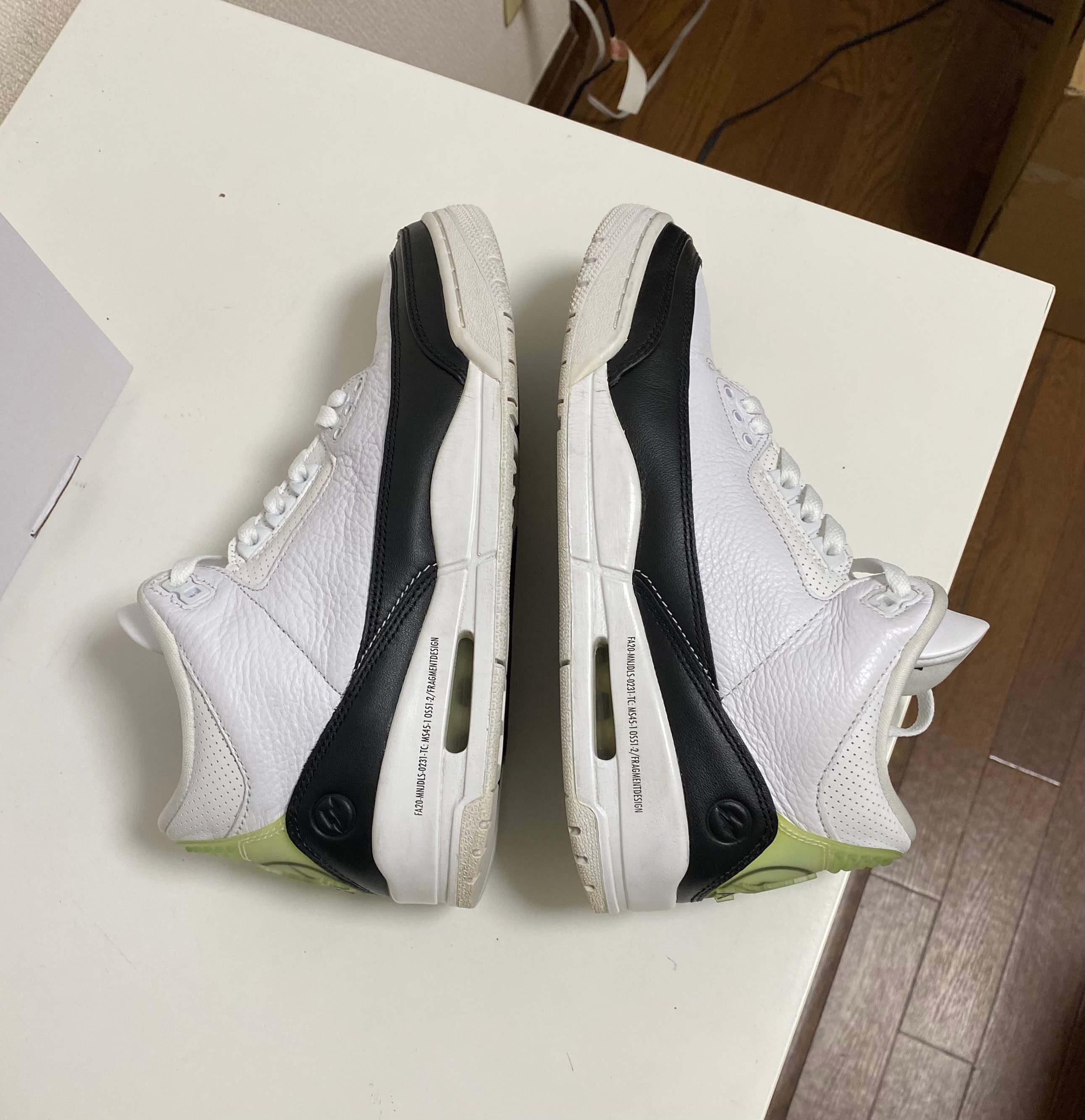 Fragment × Nike Air Jordan 3 "White/Black"
