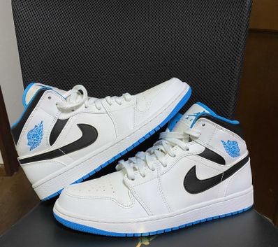 Nike Air Jordan 1 Mid "White/Laser blue"